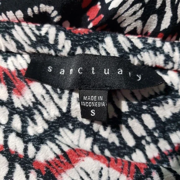 Sanctuary Stella Off the Shoulder Mini Dress Women's Small‎ Bright Maasai Print - Picture 5 of 10